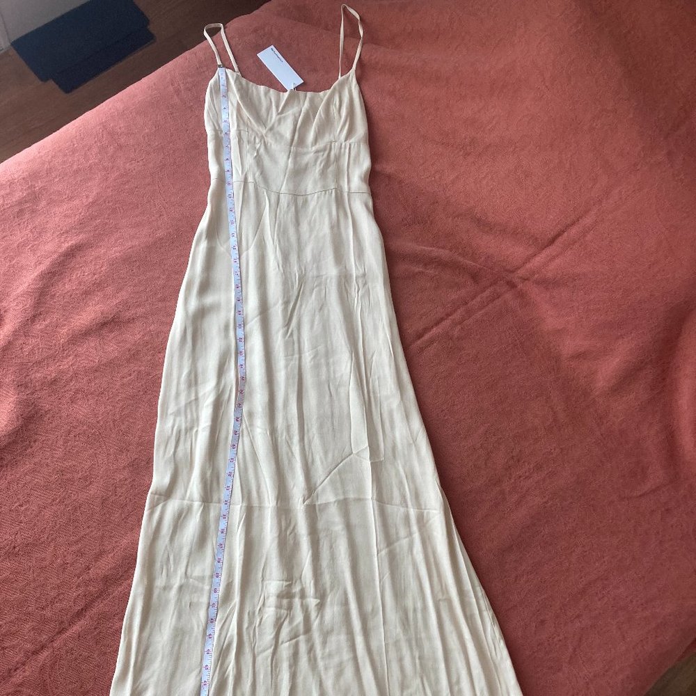 NWT Reformation Sunrise Dress - Champaign Size 4 - Picture 2 of 7